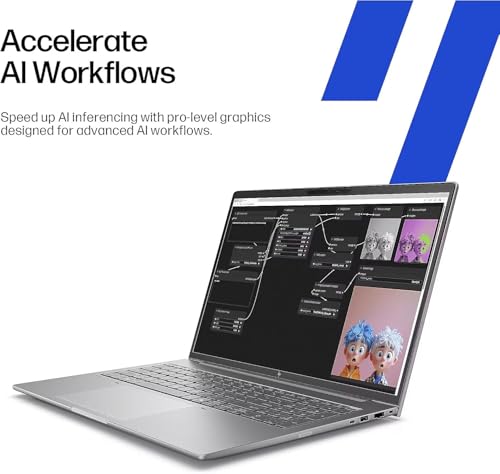 Image of HP ZBook 8 G1ak Mobile Workstation AI Laptop (14 inch FHD+, AMD Ryzen AI 7 PRO 350 (> Ultra 7 155H), 32GB RAM, 1TB SSD) for Engineer, 50 TOPS NPU, WIFI 7, Thunderbolt 4, Win 11 Pro (Next Gen Zbook Power)