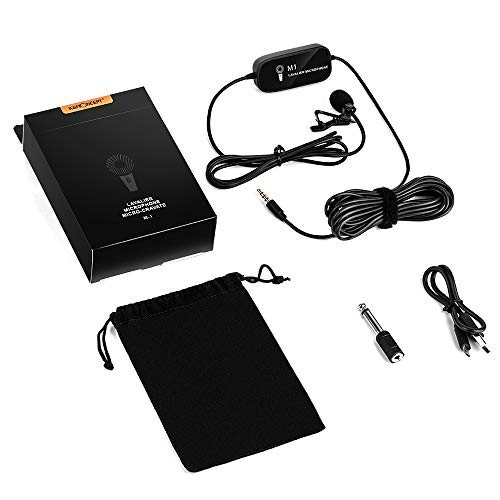 Lavalier Microphone,K&F Concept M1 3.5mm Lav Rechargeable Lapel Condenser Omnidirectional Mic with Clip-on Recording… - Image 8