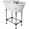 Flying Pig Pet Dog Cat Portable Bath Tub White 375x195x355