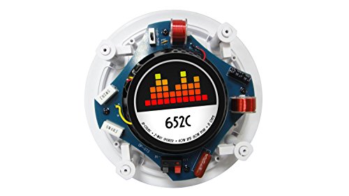 Image of 652C Silver Ticket in-Ceiling Speaker with Pivoting Tweeter (6.5 Inch in-Ceiling) 9.5 inch Overall Size