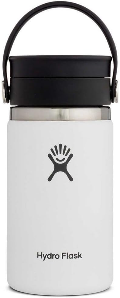 A sleek Hydro Flask water bottle with a straw lid, showing its insulated design.