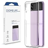 DOME GLASS Whitestone Crystal Clear Case for Galaxy Z Flip 3 2021, Premium Protection with Anti-Yellowing Technology, Slim & Ultimate fit Hard Protective Phone Cover