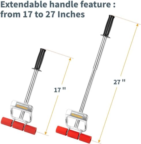 image for POWERTEC Extendable Floor and Wall Roller for Vinyl Flooring, Tile & L