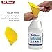 RX Pill Disposal XL, Safe Effective Solution, Destroy and Deactivate Prescription Medication Drug Medicines, XLarge 64oz Capacity - 4 Pack with 1 Funnel