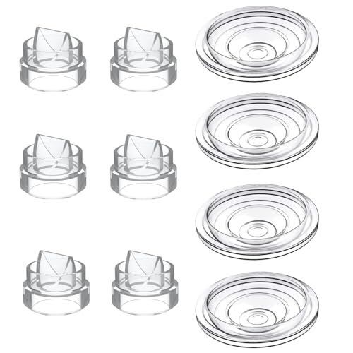 Image of S9 Pro / S12 Pro Replacement Pump Parts - 6pcs Duckbill Valve and 4pcs Silicone Diaphragm - Compatible with Momcozy S12 Pro/S9 Pro,TSRETE,kmaier Breast Pump,Replacement Parts Accessories - BPA Free