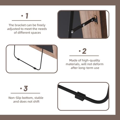 ZHUNFA-Arched-Full-Length-Mirror-with-Solid-Wood-Frame-65x22-Farmhouse-Floor-Body-Mirror-with-Stand-Vertical-Hanging-Leaning-Standing-for-Bedroom-Living-Room-Rustic-White