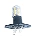 QLEE Led Filament Light 1.5w Z187 Microwave Bulb 125v 20w Equivalent Incandescent Lamps for Galanz Refrigerator Microwave Oven Electrical Range Hood Indicator Light (2 Pack, Z187 Base,5000K)