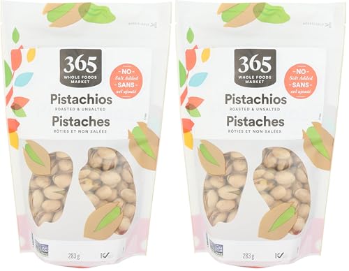 Image of 365 by Whole Foods Market, Roasted Unsalted Pistachios, 10 Ounce (Pack of 2)