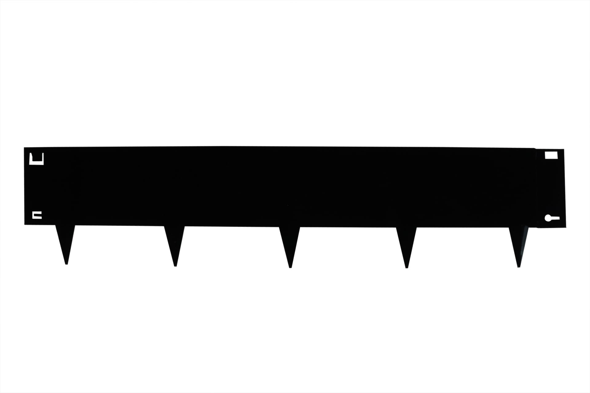 Wovar Bordure de Jardin en Acier Noir 24 x 106 cm Flexible - par pièce