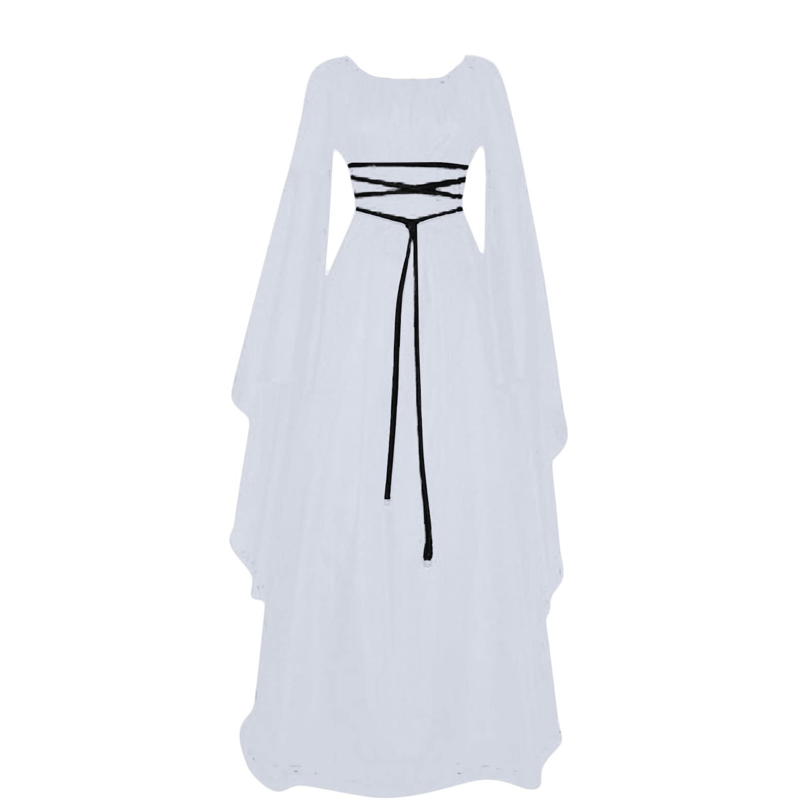 uxxnjfg Vestido Medieval Mujer Sexy Disfraz De Halloween Bruja Demonio Witch Vestido Medieval Novia Elegante Renacentista Disfraces Carnaval Adulto