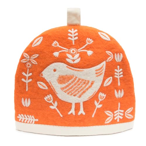 Image of Glaciart One Wool Teapot Cozy Kettle Cover | Dome Shaped Large Tea Cosy, Kettle or French Press | Handmade & Needle Felted from Natural Wool | Warms Up to 2 Hours | Great as Gift