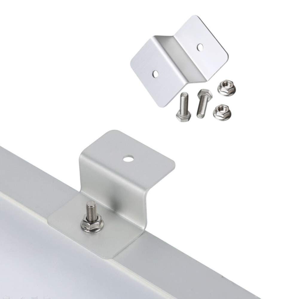 KLLsmDesign Lot De 4 Supports De Montage En Z Pour Panneaux Solaires - Aluminium - Pour Toit, Camping-car, Bateau, Mur Support Panneau Solaire KLLsmDesign Lot De 4 Supports De Montage En Z Pour Panneaux Solaires - Aluminium - Pour Toit, Camping-car, Bateau, Mur Support Panneau Solaire