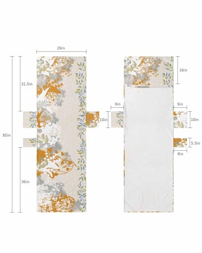 Beige Boho Flower Beach Lounge Chair Towel Cover, Soft Chaise Lounge Towel with Side Pockets Patio Pool Chairs Cover for Beach/Pool Sunbathing 29x85 Bohemian Botanical Leaves Plant Herb