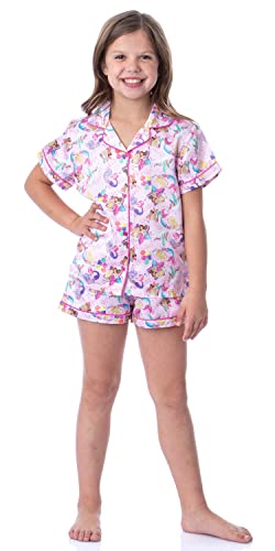 Intimo Mattel Girls' Barbie Fantasy Mermaid Princess Sleep Pajama Set Shorts2