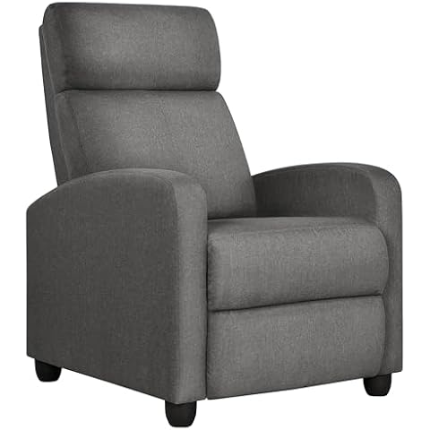 Yaheetech Fabric Recliner Chair Sofa Ergonomic Adjustable Single Sofa Cover