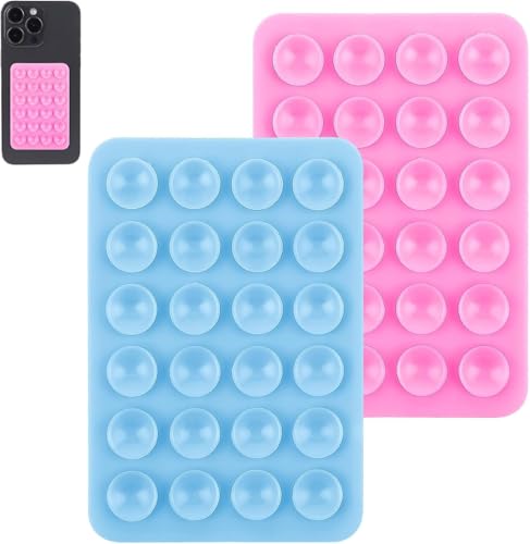 2 Piezas Soportes Para Teléfono Con Ventosa De Silicona, Soporte Adhesivo, Ventosas De Silicona De Doble Cara, Soporte Con Ventosa, Soporte Antideslizante Para Teléfono Móvil Para Selfies Y Videos