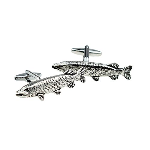 Mancuernillas para hombre de peltre en caja miniatura 1