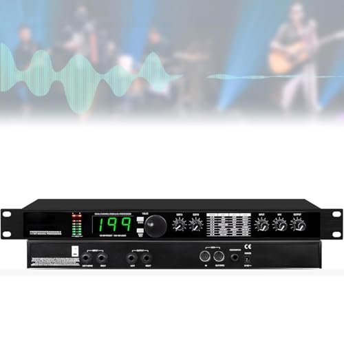 Ecualizador Profesional Digital, Analizador de Espectro Musical LED con Reducción de Ruido, 99 Presets y Memoria para 100 Efectos de Sonido, Ajuste Preciso de Audio para Estudio miniatura 1