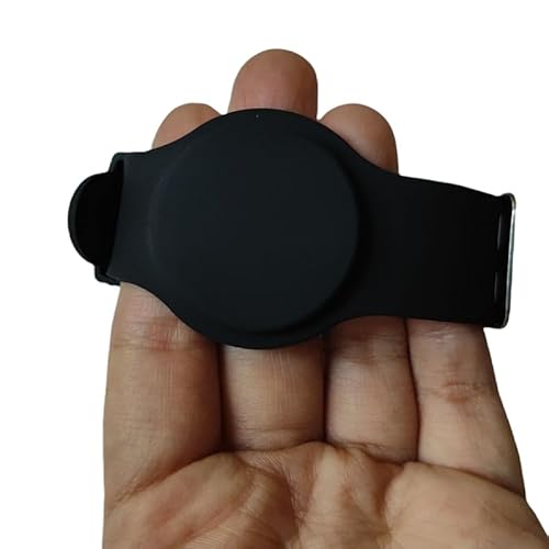 5 wasserdichte Armbänder, 13,56 MHz, klassisches 1K RFID-Silikon-Armband, NFC-Silikon-Armband, RFID-verstellbares Armband (schwarz)
