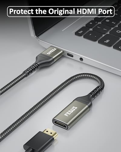 Image of FEDUS HDMI Extension Cable Support 4K@60Hz 3D HDR, Male to Female HDMI Extender 4.9FT Adapter Connector Cord For MacBook Pro, TV Stick PS5 PS4, Laptop, PC, Blu Ray, Google Chromecast, HDTV, Monitor