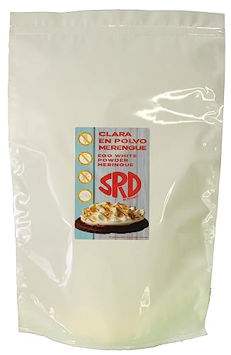 CLARA MERENGUE EN POLVO 2 KG SIN ADITIVOS BOLSA ZIP Clara de Huevo en Polvo Especial para Merengue (2Kg) | Huevos Pasteurizados | Huevos Deshidratados | Productos Sin Lactosa | Sin Gluten