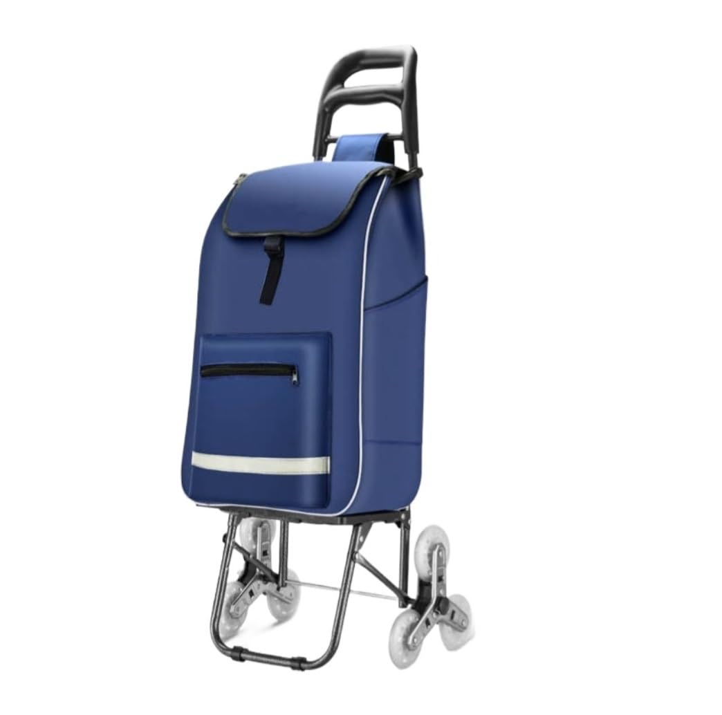 shopping trolleys. 6 Wheels Stair Climbing Trolley Bag Detachable for Travel Picnic Camping Grocery(D)