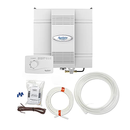 Aprilaire 700M Whole Home Humidifier With Manual Control + Fan Powered Humidifier Installation Kit, Fan Powered Furnace Humidifier, Large Capacity Whole House Humidifier For Homes Up To 4,200 Sq. Ft. #TOP17