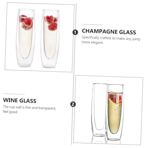 Verres à vin double paroi Cabilock lot de 2 pour dégustation - 4