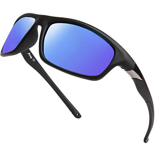 Image of A LONG Polarized Sports Sunglasses For Men Driving Fishing Running Cycling Glasses 100% UV Protection