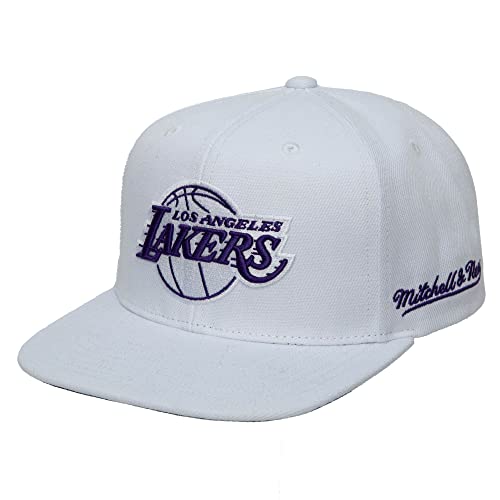 Mitchell & Ness NBA Christmas Day Casquette Snapback Los Angeles Lakers Blanc/violet, Blanc.