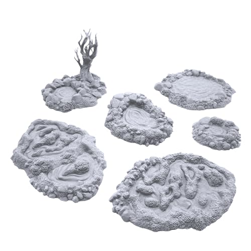RPG Scenery Fey Marshes 3D imprimé wargame terrain miniatures 28 mm fantastique