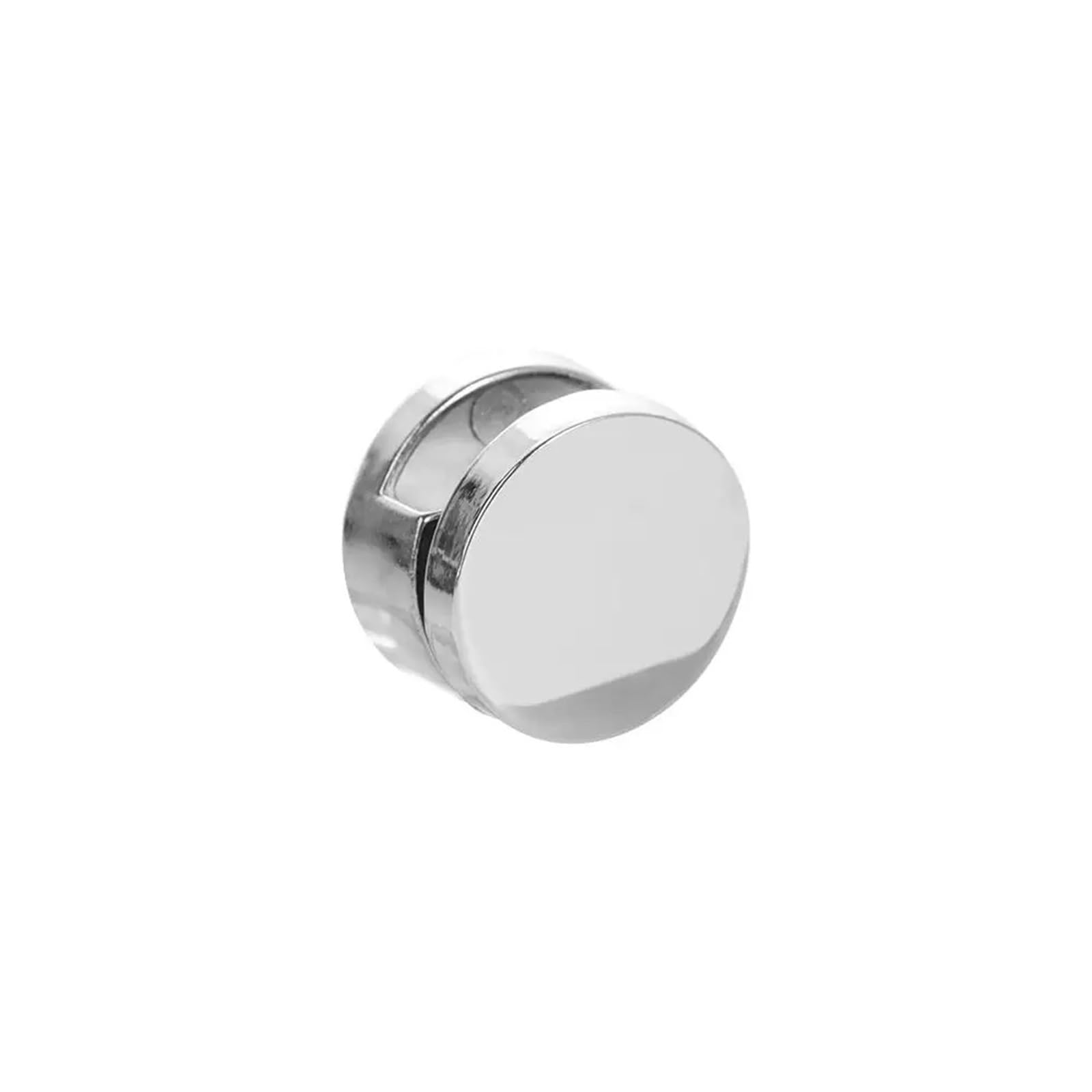 16pcs Zinc Alloy Glass Mirror Clip Brackets, Round Hinge Holder Fittings
