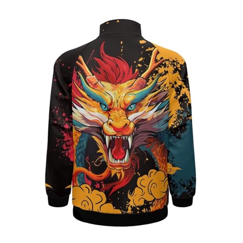 Image of Men's Lightweight Jackets Casual Full Zip Fleece Jacket Men Coats Fashion Long Sleeve Sweatshirt