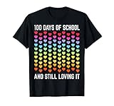Photo Gallery cute 100 days of school and still loving it hearts 100th day maglietta Photo Gallery cute 100 days of school and still loving it hearts 100th day maglietta