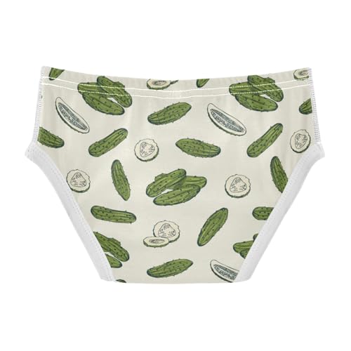 Boys' Exclusive Briefs Toddler Underwear 95% Combed Cotton Boxerbriefs 2T Cucumber Pattern 712