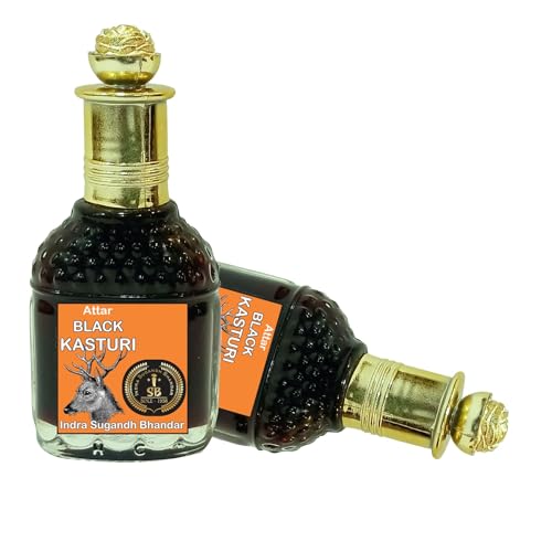 INDRA SUGANDH BHANDAR Attar For Men|Women Organic Black Musk Pure Kasturi Perfume 24 Hours Long Lasting Fragrance 25ml Rollon Fancy Gift Pack