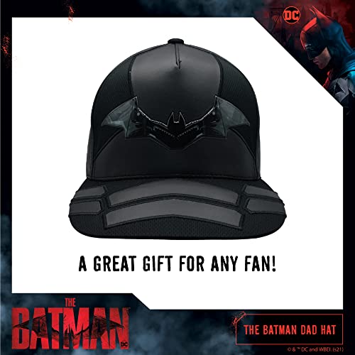 DC Comics The Batman Dad Hat, Adult Baseball Cap with Flat Brim, One Size