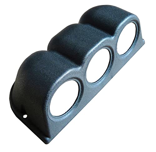 VEGA Support horizontal noir 3 manomètres 52 mm