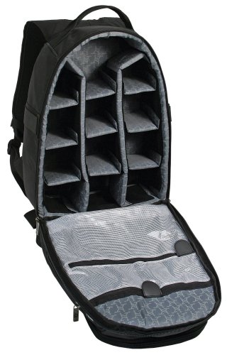 Mochila para cámara Ogio Atiba Mini de 31L negra con compartimentos acolchados