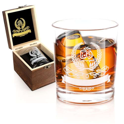 Vasmeiy Vaso Para Whiskey, 300 Ml Vaso De Whisky Con Grabado Whisky Vasos Regalos Para Papá Vaso De Whisky Idea CumpleañOs Para Hombre