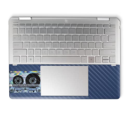 Image of MightySkins Carbon Fiber Skin Compatible with HP Spectre x360 14 inch (2022) Full Wrap Kit - Holo Cassette | Protective, Durable Textured Carbon Fiber Finish | Easy to Apply | Made in The USA