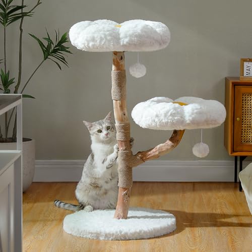 MUTTROS Wood Flower Cat Tree