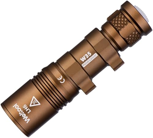 Weltool Luz táctica para casco W35IRH IR, linterna de montaje en casco (FDE)