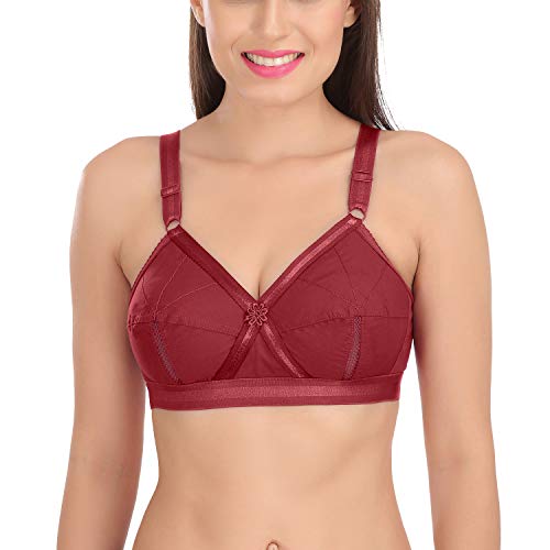 Image of SONA Perfecto Cotton Bra for Woman Full Coverage Non Padded Everyday Wirefree Pack of