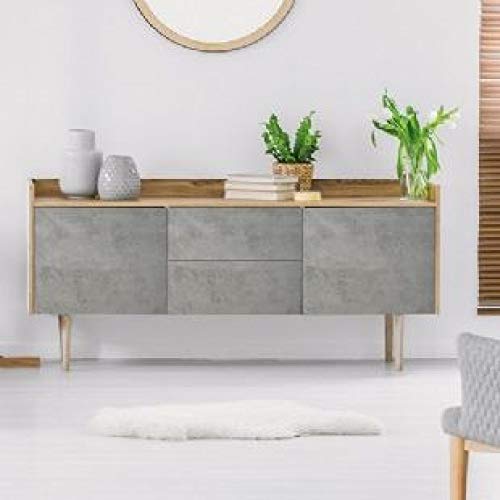 d-c-fix 346-0672-3PKA Decorative Self-Adhesive Film, Concrete Grey, 17" x 78" Roll, 3-Pack with Applicator