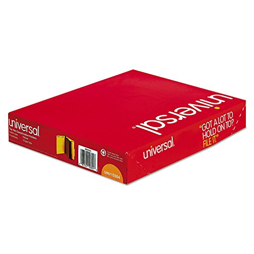 Universal Pressboard Classification Folders, Letter, Six-Section, Yellow, 10/Box (10304) #TOP2