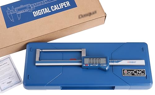 CanCNC Étalonnage électronique de l'écarteur du rotor de frein 0-80mm IP54, 2818-1030:0-3.2 in/0-80mm Portée, 0.0005 in/0.01mm Précision, pouce/métrique/fraction, maintien, corps inoxydable