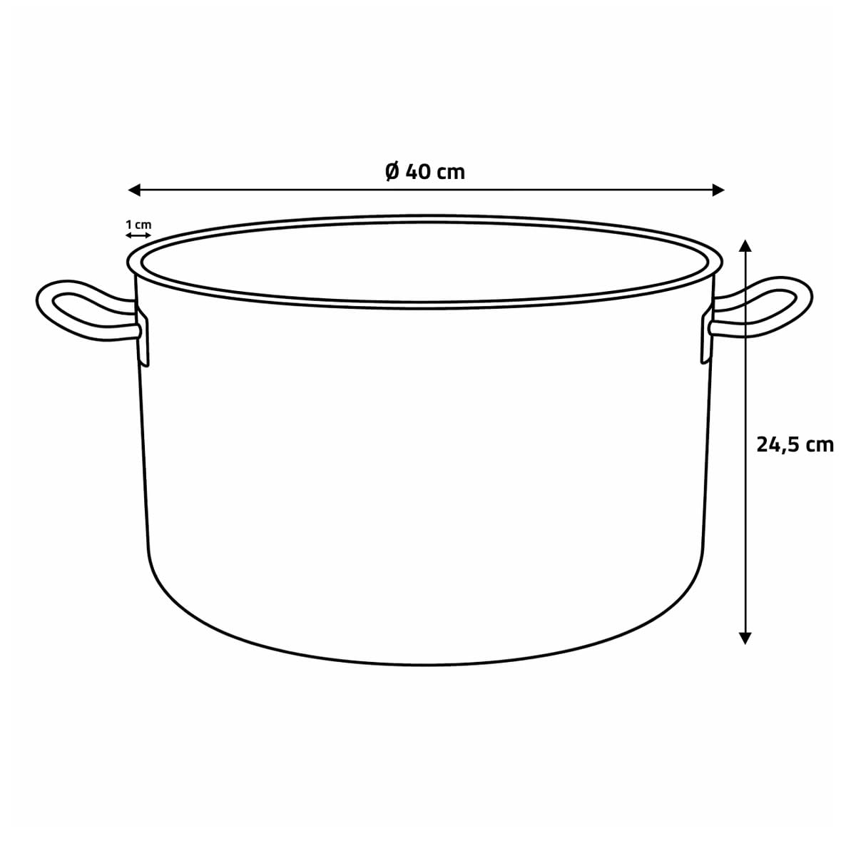lacantinière braisière Acciaio Inox 40 cm