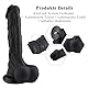 Hismith dildo,12,4Zoll riesen dildo,silikon dildo mit KlicLok-System für fickmaschine,24,1 cm einführbare Länge,sexspielzeug