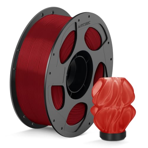 Image of ANYCUBIC PLA 3D Printer Filament 1.75mm, Translucent Red, 1KG